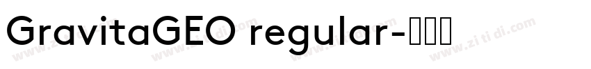 GravitaGEO regular字体转换
